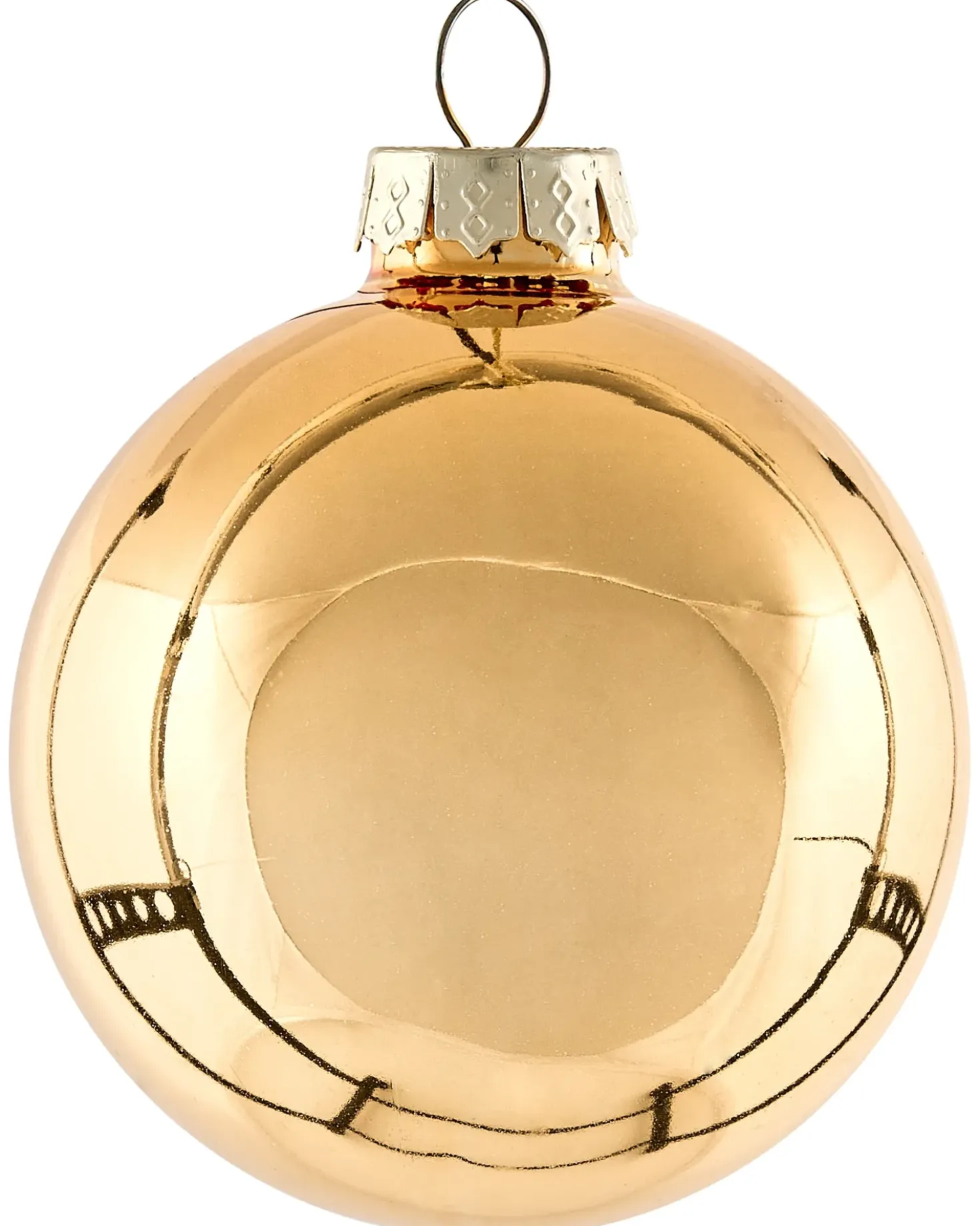 Set di 35 palline decorative BLING Vetro Oro