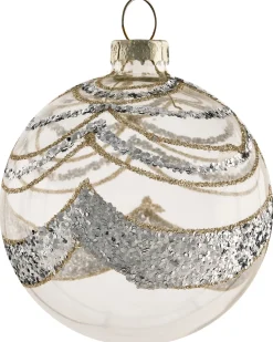 Set di 35 palline decorative BLING Vetro Oro