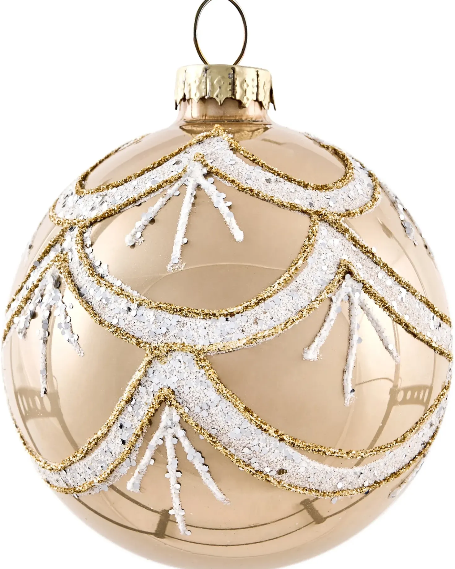 Set di 35 palline decorative BLING Vetro Oro