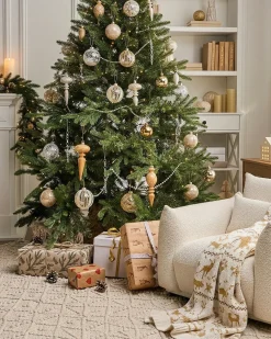 Set di 35 palline decorative BLING Vetro Oro