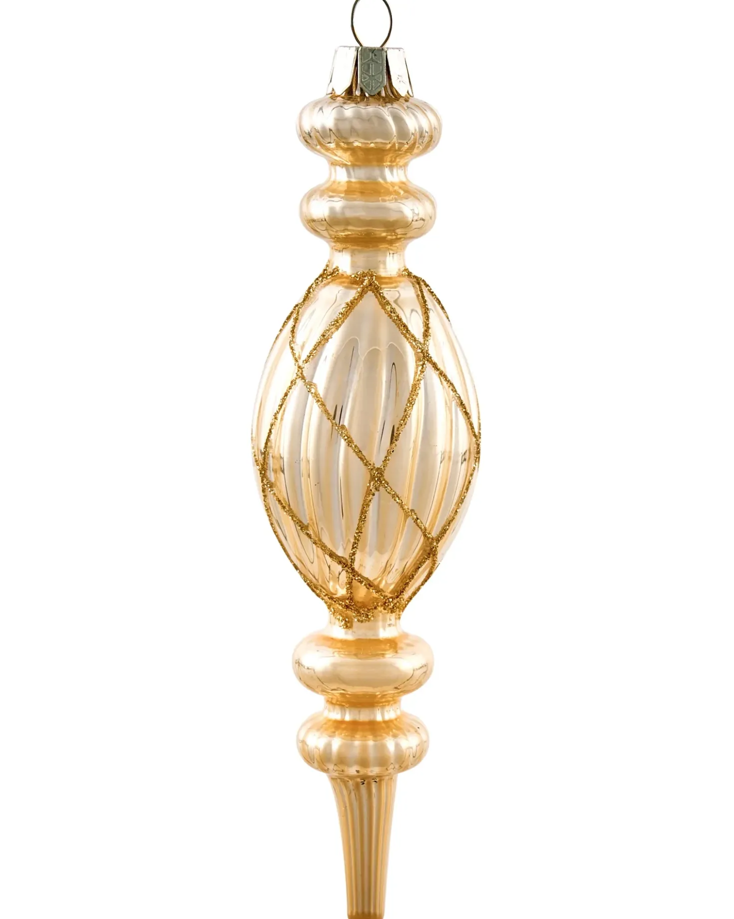 Set di 35 palline decorative BLING Vetro Oro