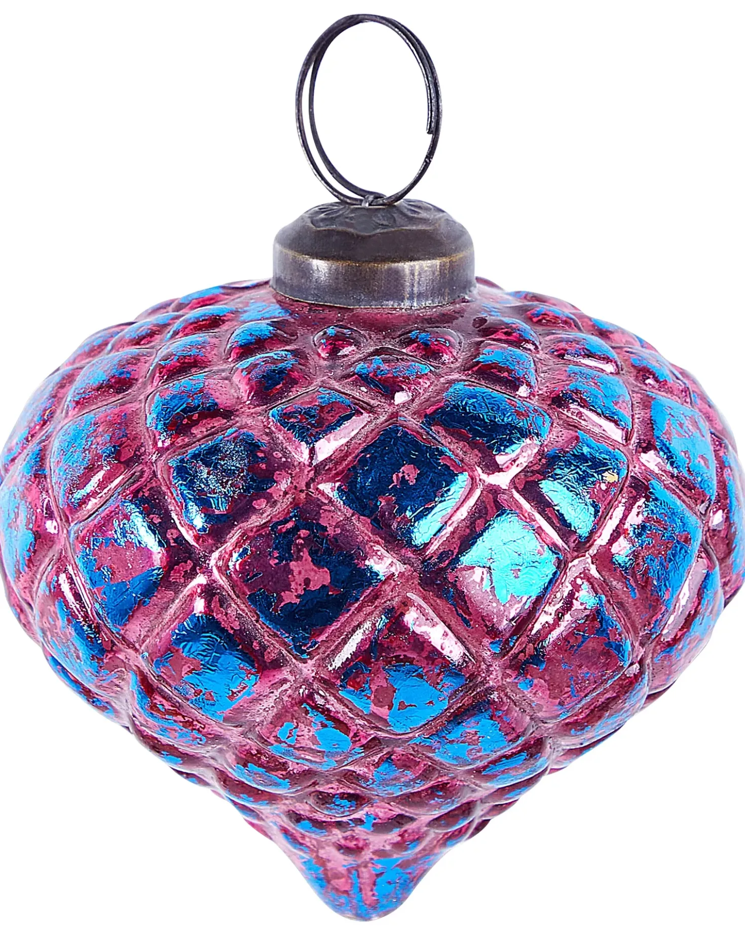 Set di 6 palline decorative ASTRALE Vetro Rosa