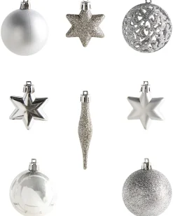Set di 102 palline decorative BANDAK Argento