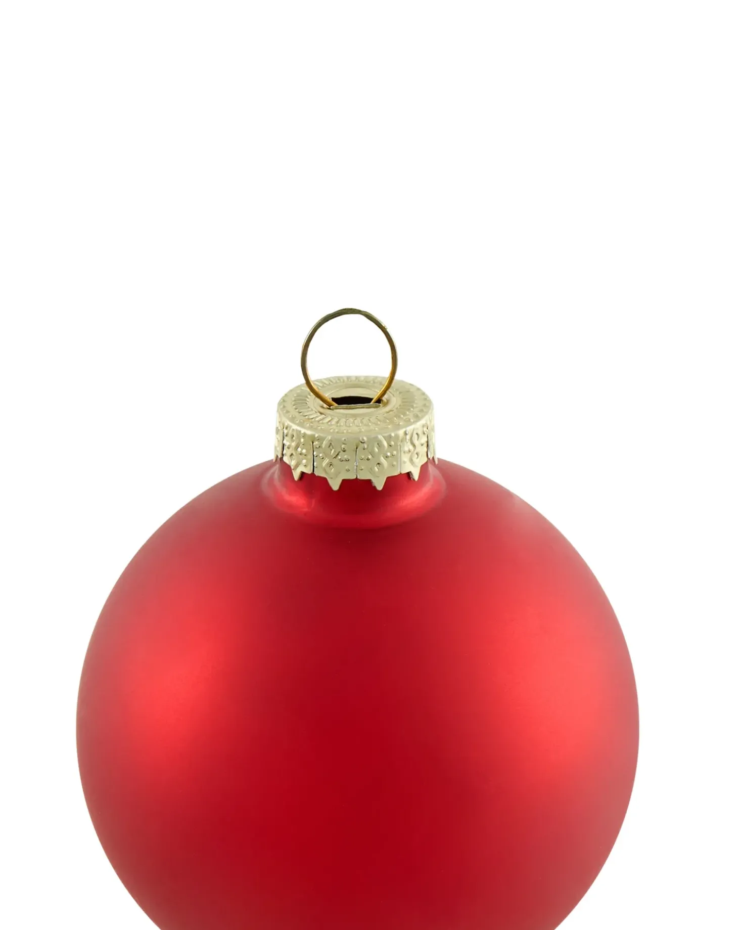 Set di 50 palline decorative SNOWFLAKE Vetro Rosso/Bianco