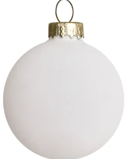 Set di 50 palline decorative SNOWFLAKE Vetro Rosso/Bianco