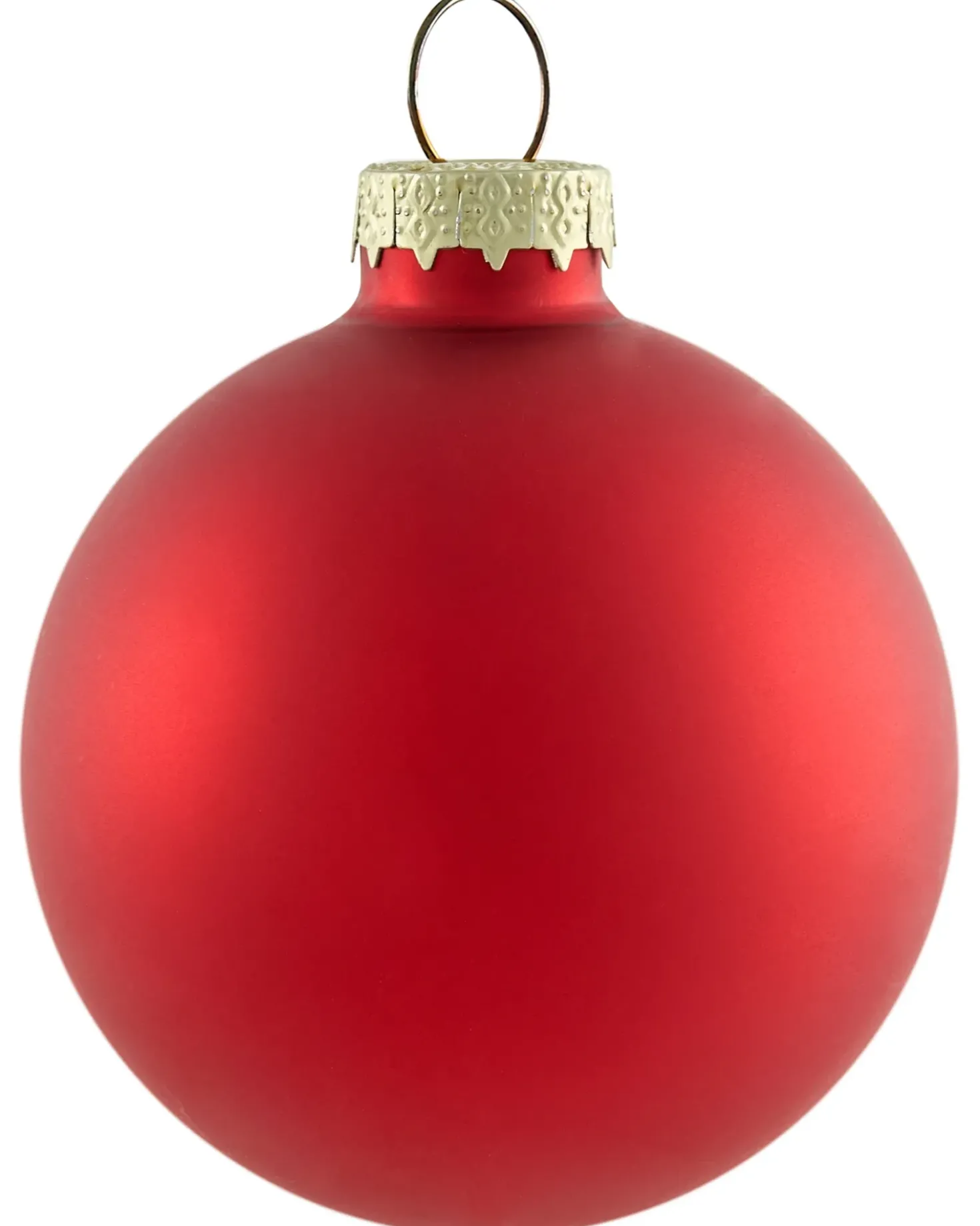Set di 50 palline decorative SNOWFLAKE Vetro Rosso/Bianco