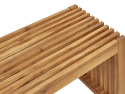 Set di 2 panche da giardino SULZANO 150 cm Legno d'acacia Marrone