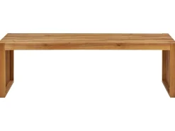 Set di 2 panche da giardino SULZANO 150 cm Legno d'acacia Marrone