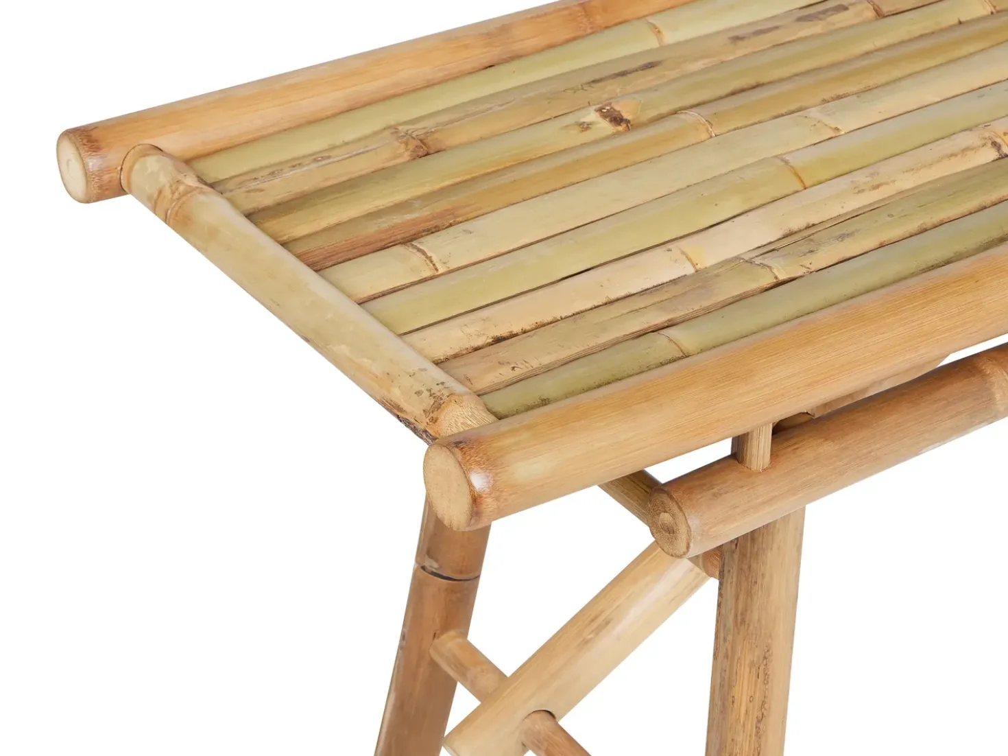 Set di 2 panche da giardino TINDARI 180 cm Bambù Marrone chiaro