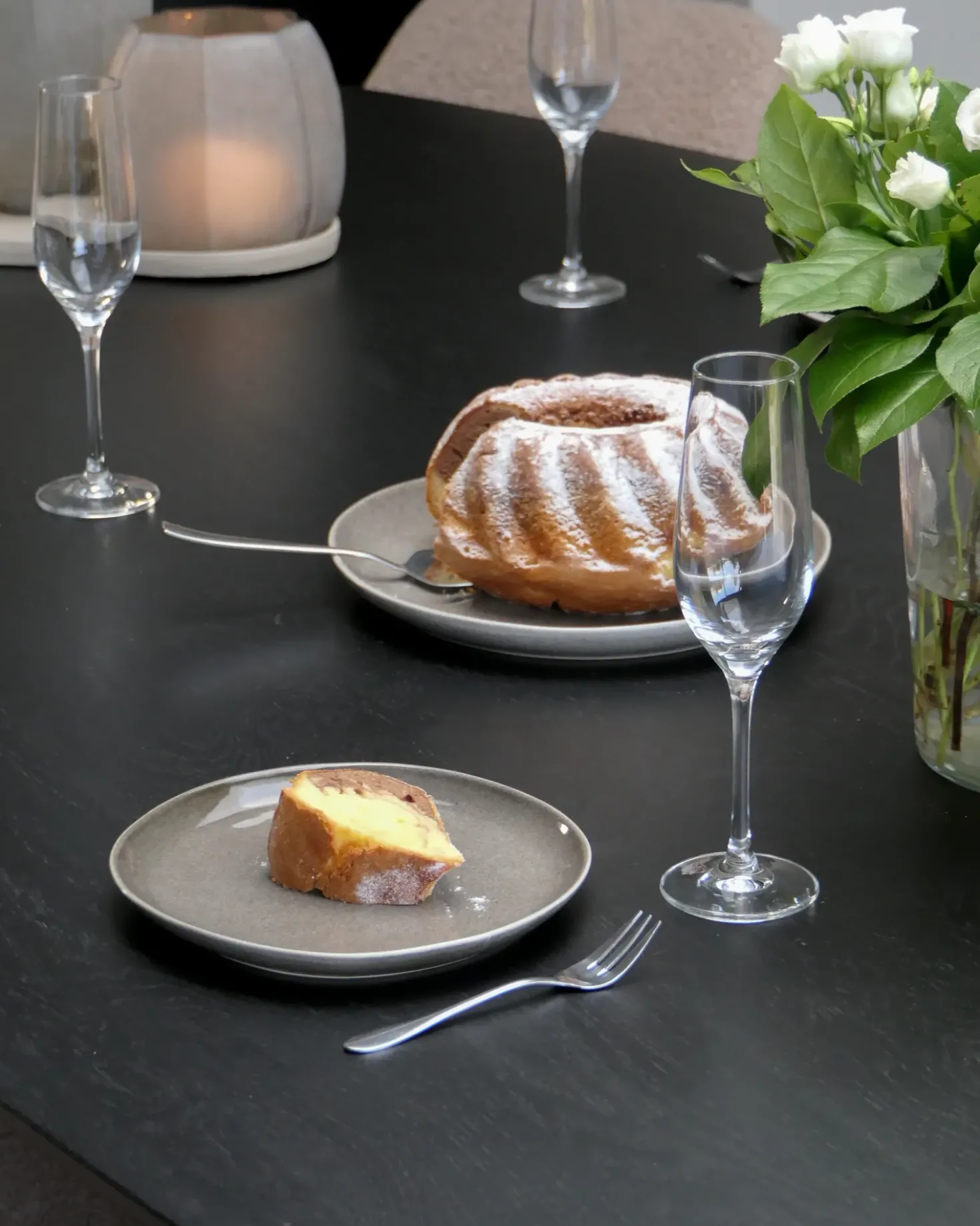 Set di 4 piatti da antipasto COSTMARY Gres porcellanato Grigio