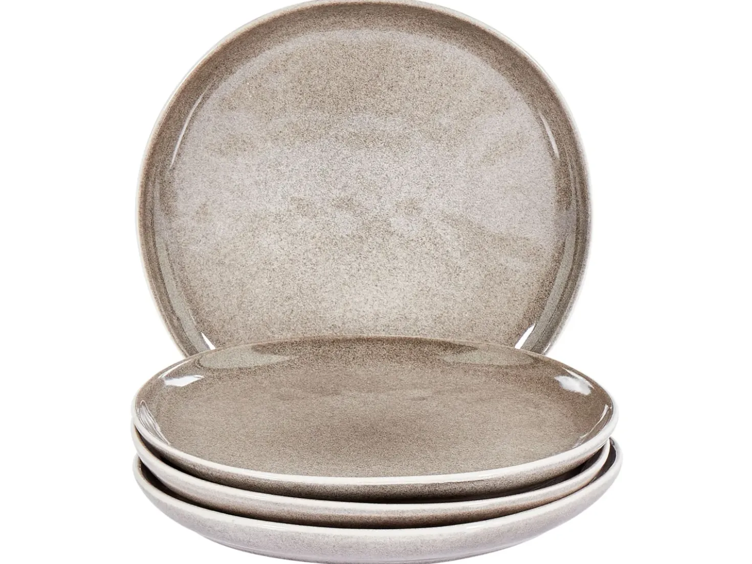Set di 4 piatti da antipasto COSTMARY Gres porcellanato Grigio