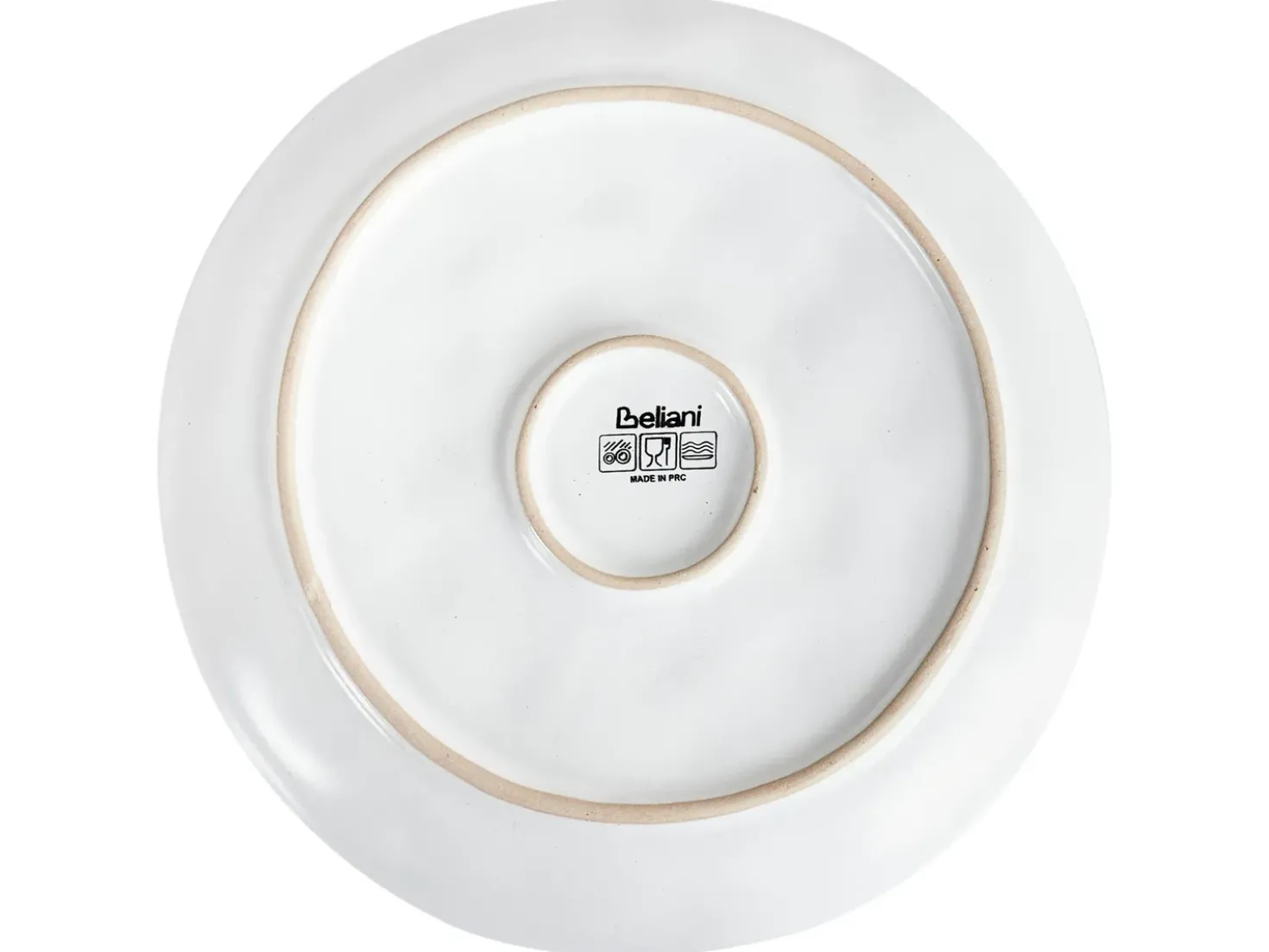 Set di 4 piatti da antipasto SESAME Gres porcellanato Grigio chiaro