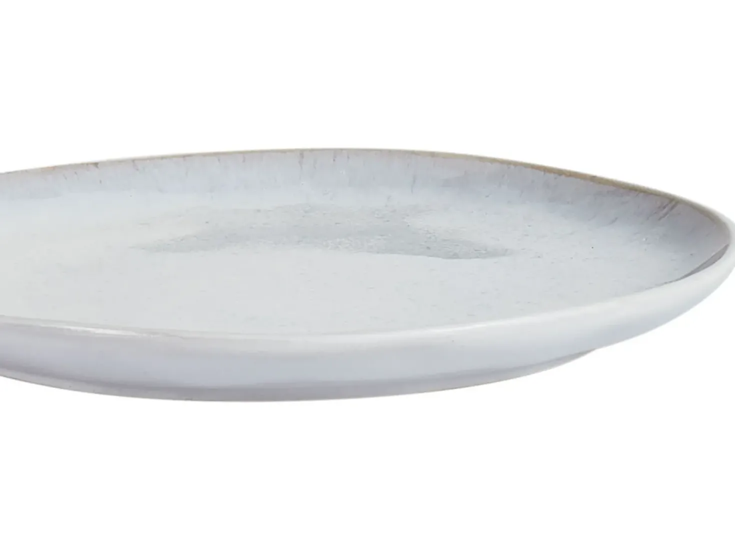 Set di 4 piatti da antipasto SESAME Gres porcellanato Grigio chiaro