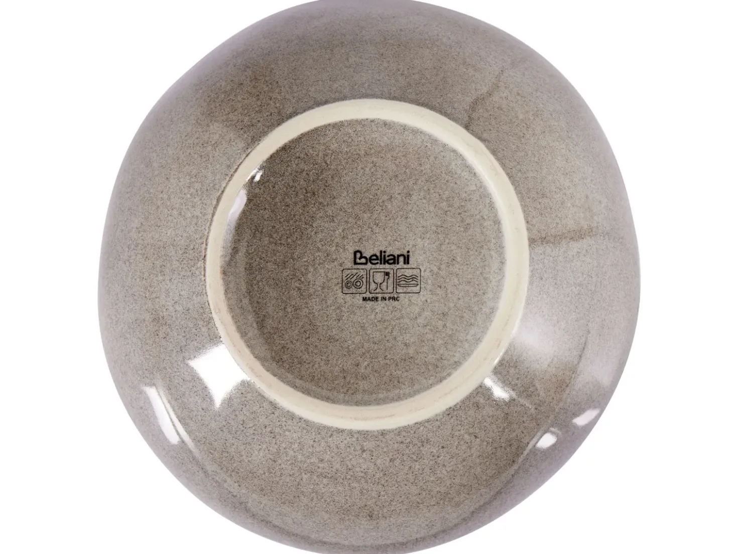 Set di 4 Piatti fondi COSTMARY Gres porcellanato Grigio