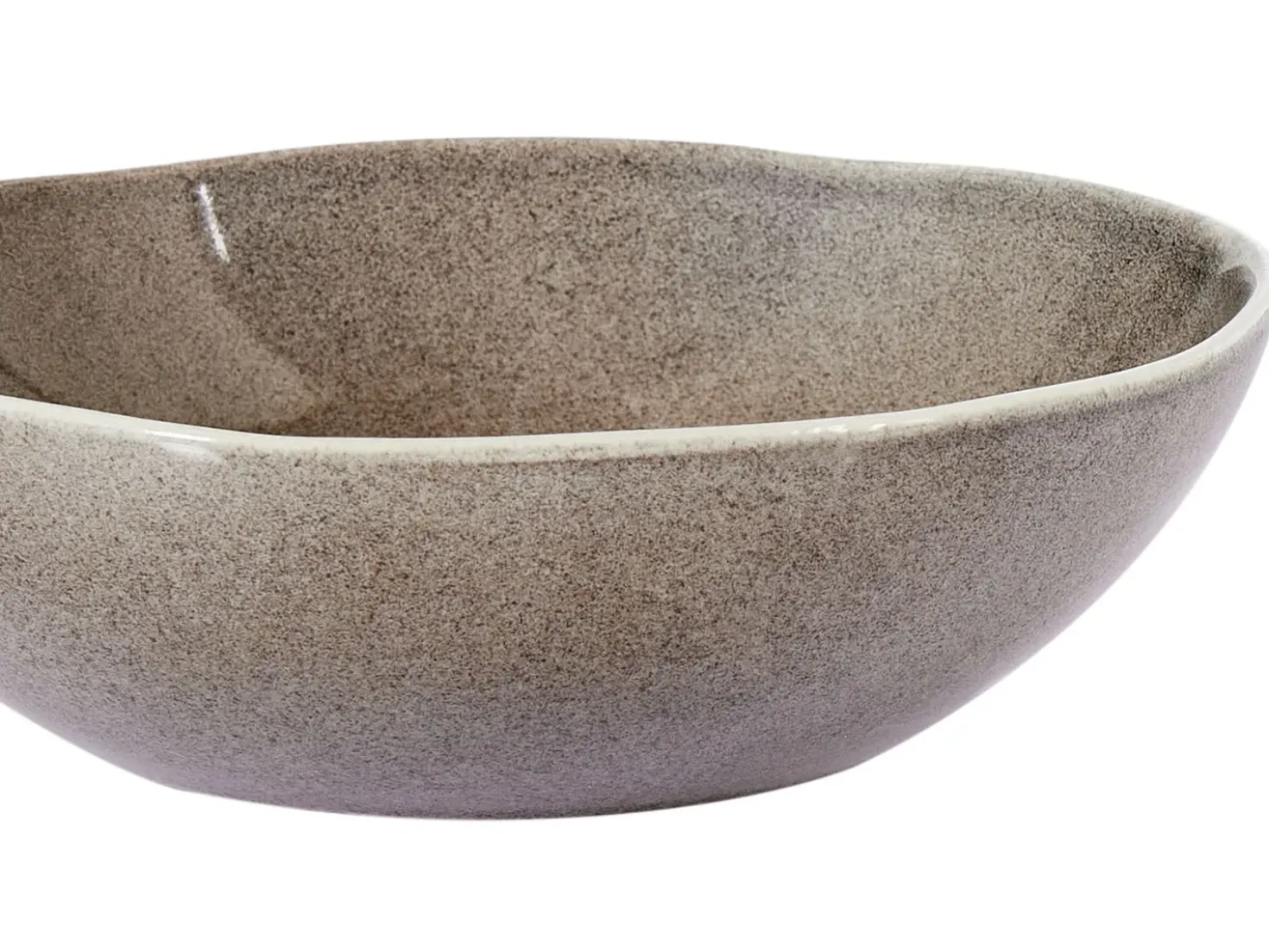 Set di 4 Piatti fondi COSTMARY Gres porcellanato Grigio