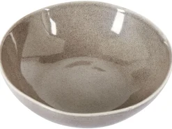 Set di 8 piatti fondi COSTMARY Gres porcellanato Grigio