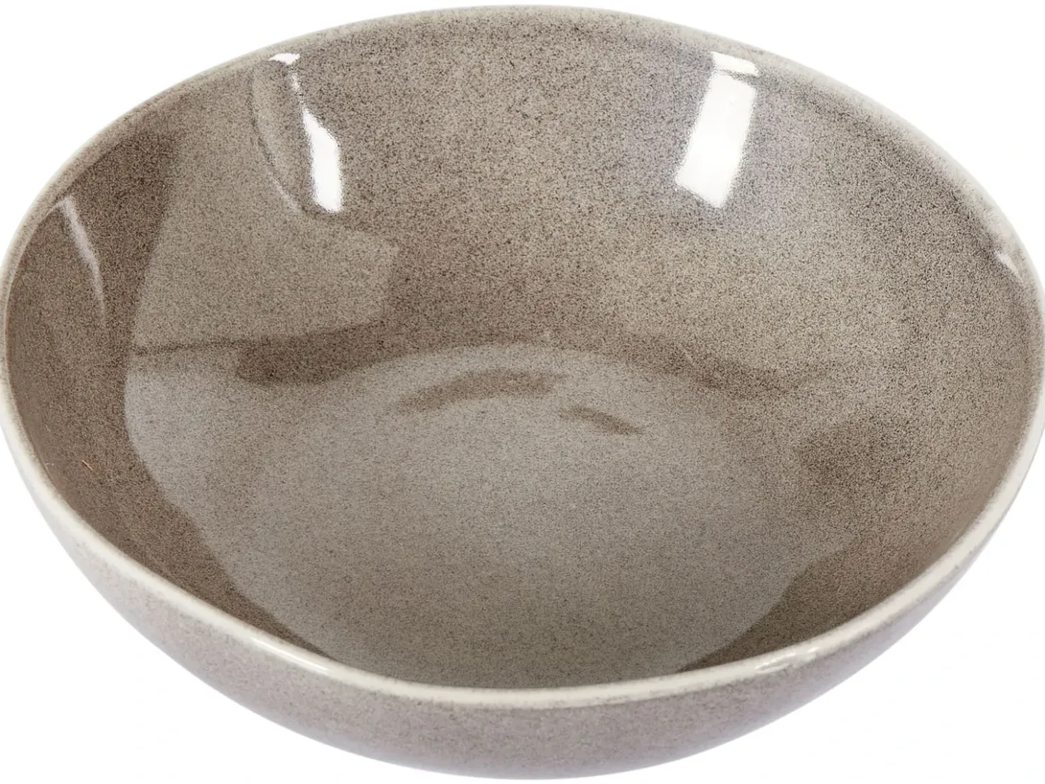 Set di 8 piatti fondi COSTMARY Gres porcellanato Grigio