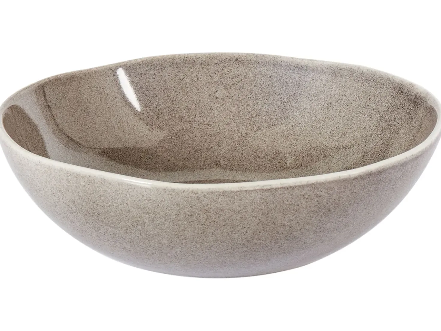 Set di 8 piatti fondi COSTMARY Gres porcellanato Grigio