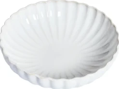 Set di 4 Piatti fondi NETTLE Gres porcellanato Bianco sporco