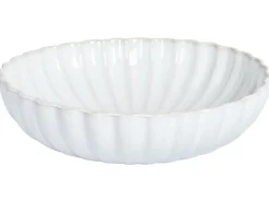 Set di 4 Piatti fondi NETTLE Gres porcellanato Bianco sporco