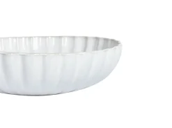 Set di 8 piatti fondi NETTLE Gres porcellanato Bianco sporco