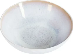 Set di 4 Piatti fondi SESAME Gres porcellanato Grigio chiaro