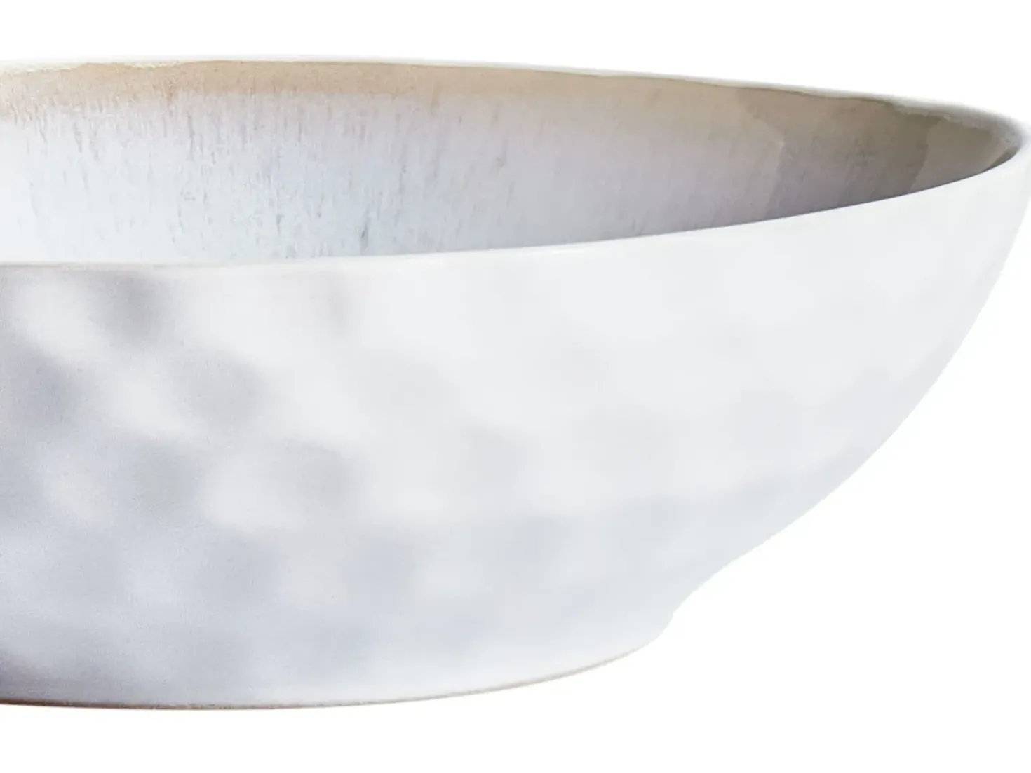 Set di 4 Piatti fondi SESAME Gres porcellanato Grigio chiaro