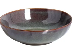 Set di 8 piatti fondi THYME Gres porcellanato Verde scuro