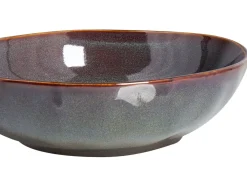 Set di 8 piatti fondi THYME Gres porcellanato Verde scuro