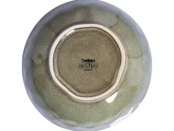Set di 8 piatti fondi THYME Gres porcellanato Verde scuro