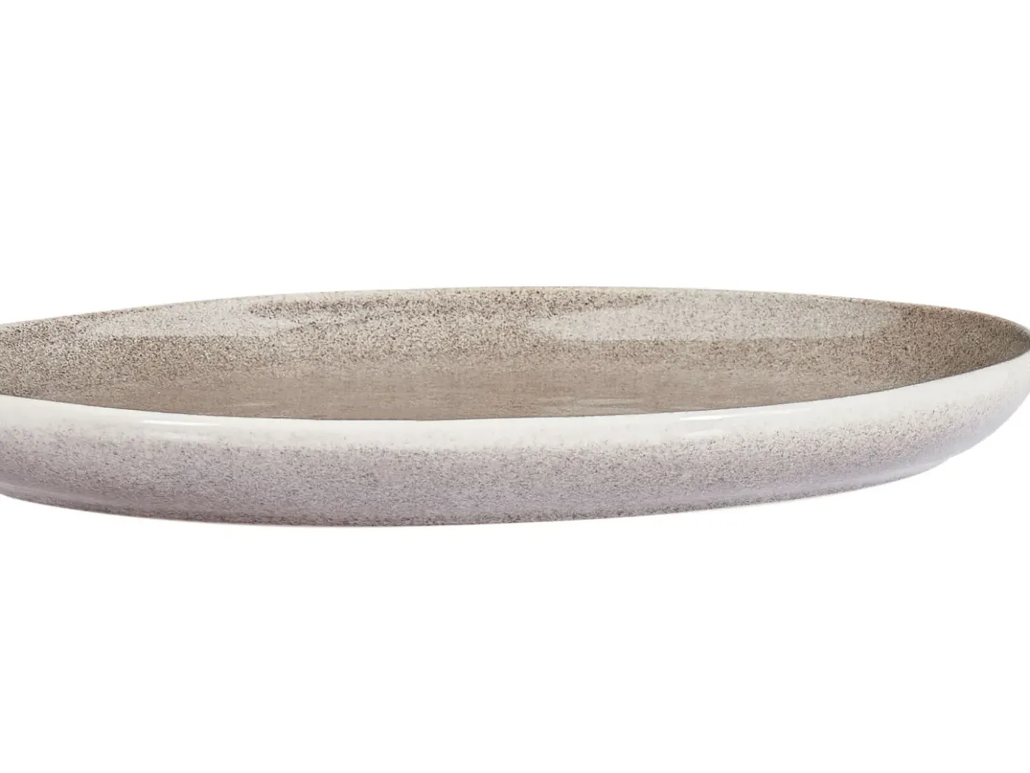Set di 4 piatti grandi COSTMARY Gres porcellanato Grigio