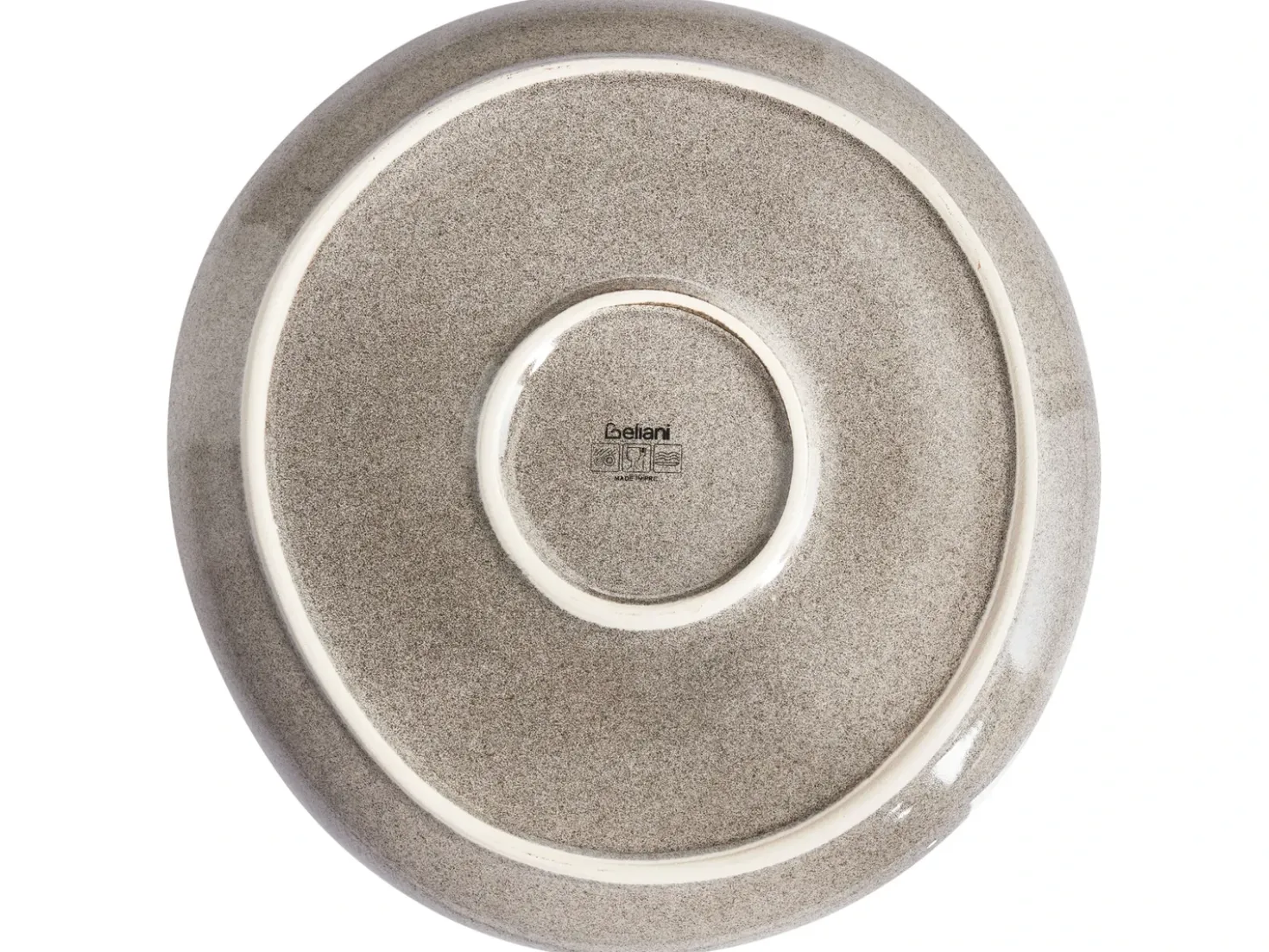 Set di 4 piatti grandi COSTMARY Gres porcellanato Grigio