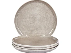 Set di 4 piatti grandi COSTMARY Gres porcellanato Grigio