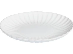 Set di 4 piatti grandi NETTLE Gres porcellanato Bianco