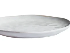 Set di 4 piatti grandi SESAME Gres porcellanato Grigio chiaro