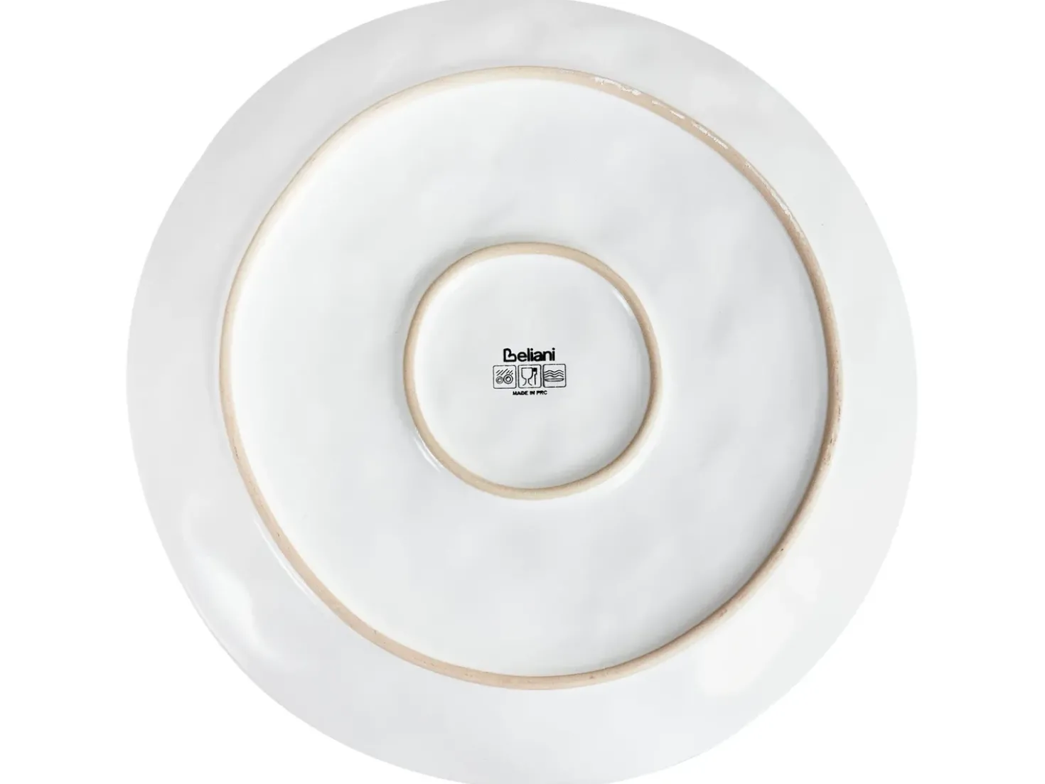 Set di 4 piatti grandi SESAME Gres porcellanato Grigio chiaro
