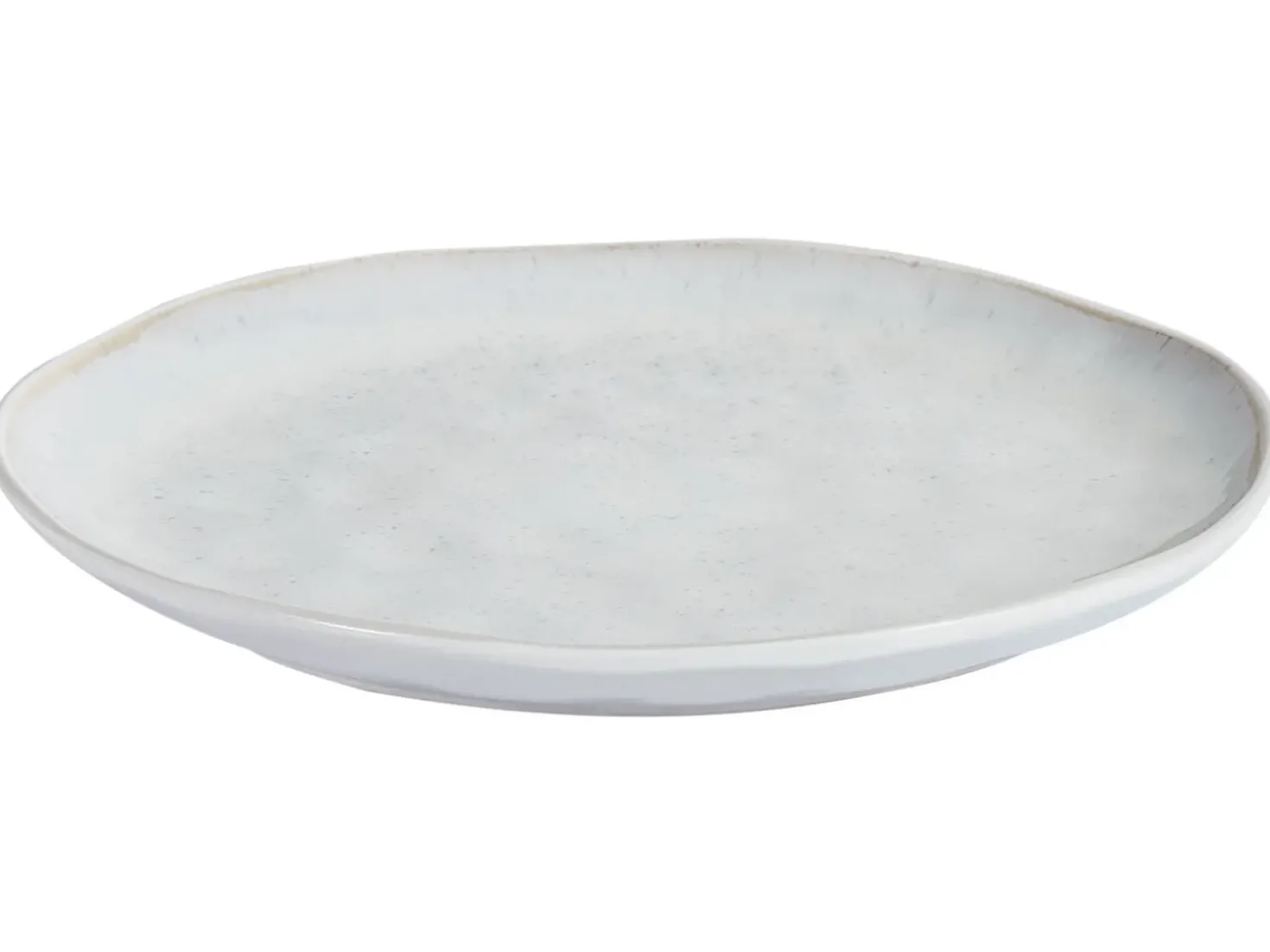 Set di 4 piatti grandi SESAME Gres porcellanato Grigio chiaro