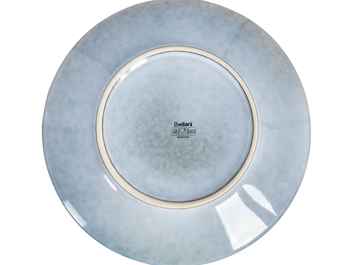 Set di 8 piatti piani JUNIPER Gres porcellanato Azzurro