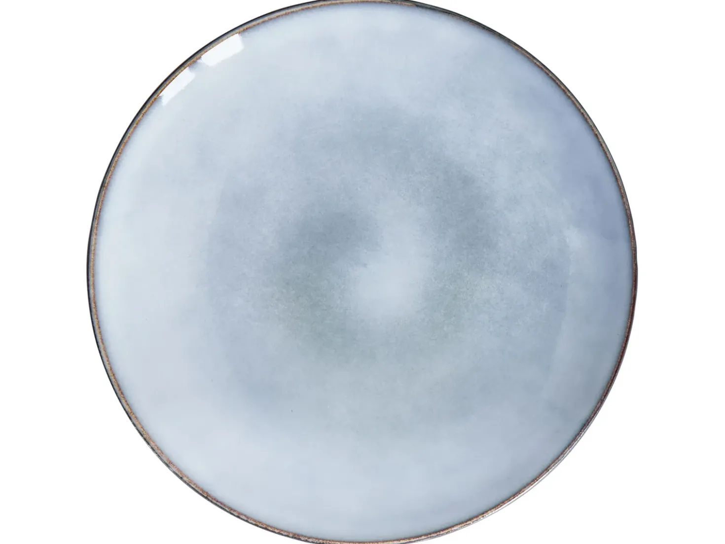 Set di 8 piatti piani JUNIPER Gres porcellanato Azzurro