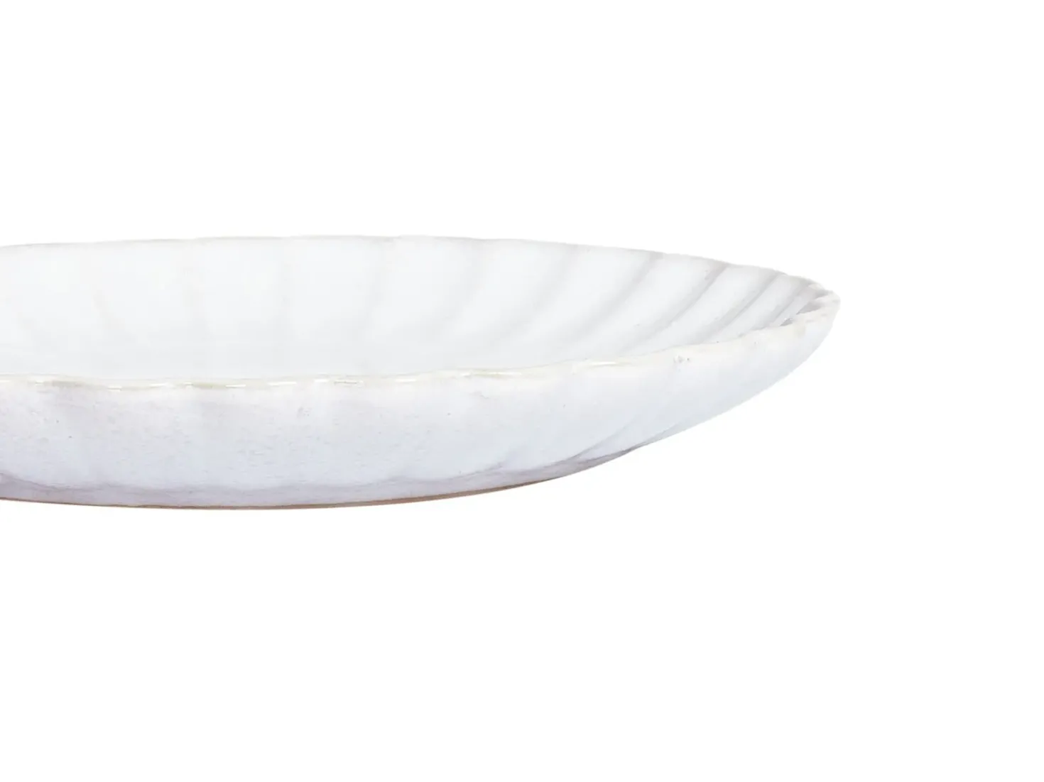 Set di 8 piattini da dessert NETTLE Gres porcellanato Bianco sporco