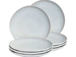 Set di 8 piattini da dessert SESAME Gres porcellanato Grigio chiaro