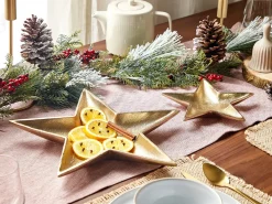 Set di 2 piattini portaoggetti Stella BANTEN Metallo Oro