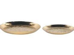 Set di 2 piattini portaoggetti SADANE Metallo Oro