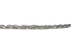 Set di 2 piattini portaoggetti Foglia AMNISOS Metallo Argento