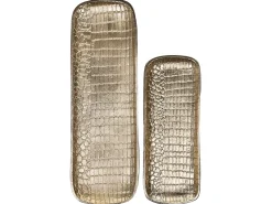 Set di 2 piattini portaoggetti BRANTAS Metallo Oro