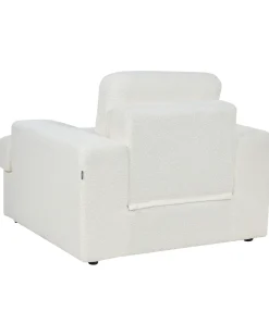 Set di 2 poltrone ALLA Bouclé Bianco sporco