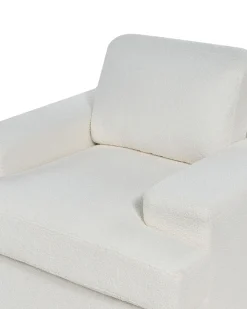Set di 2 poltrone ALLA Bouclé Bianco sporco