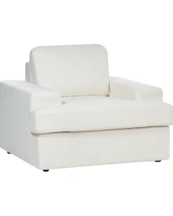Set di 2 poltrone ALLA Bouclé Bianco sporco