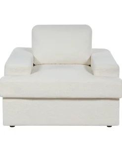 Set di 2 poltrone ALLA Bouclé Bianco sporco