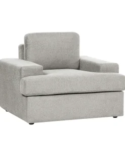 Set di 2 poltrone ALLA Tessuto Grigio chiaro